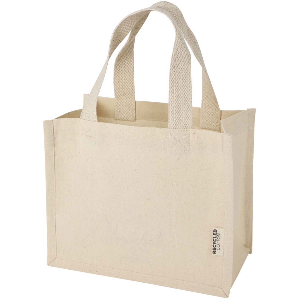 Mini sac shopping Odessa à soufflet en coton recyclé de 9 L et 220 g/m² certifié GRS