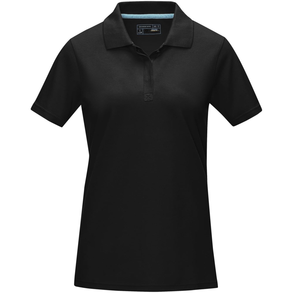 Polo Graphite bio manches courtes femme Noir