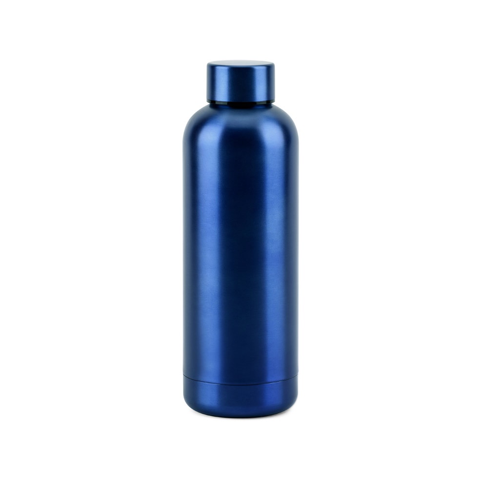 ODIN METTALIC Flasche aus 90% recyceltem Edelstahl 550 mL dunkelblau