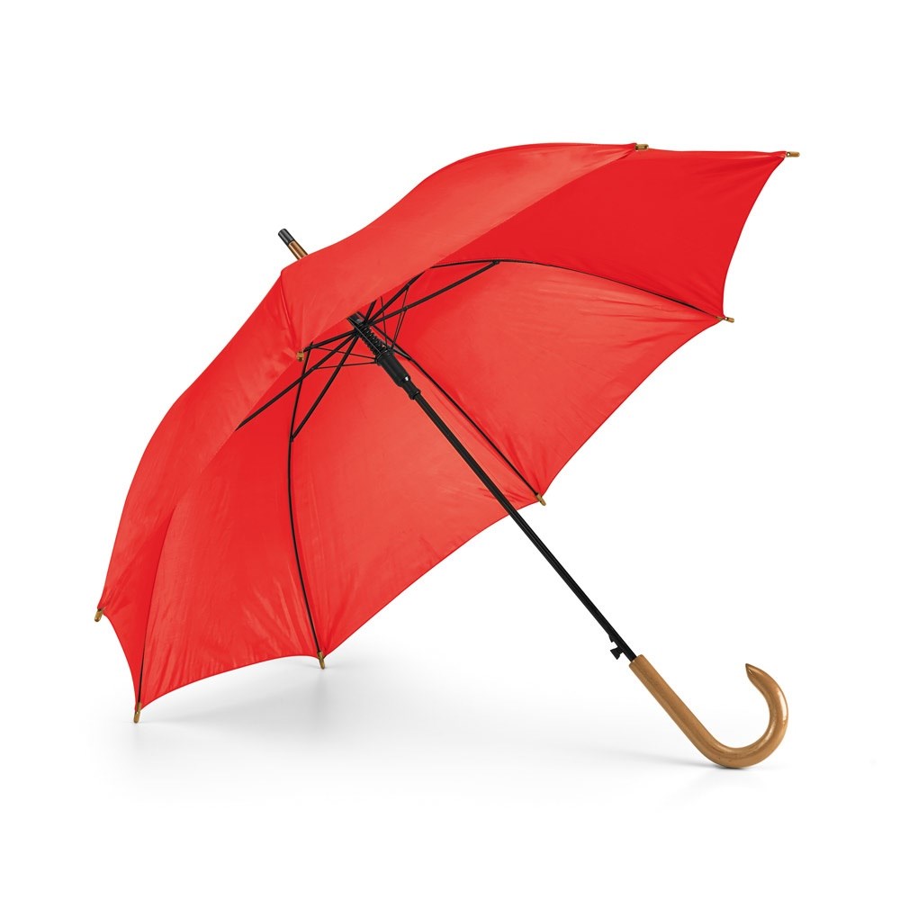 PATTI Parapluie en polyester 190T avec ouverture automatique Rouge