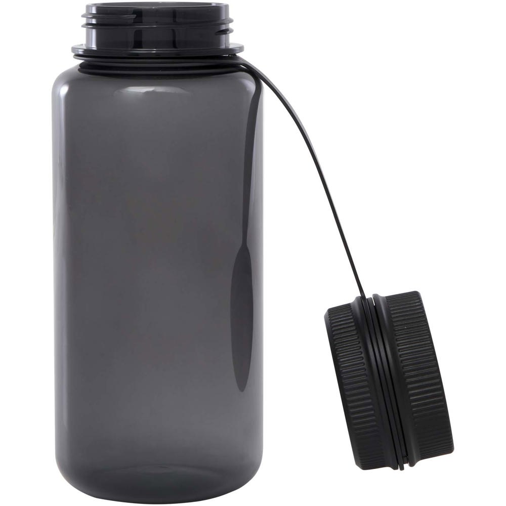 Bouteille sport Ryder de 900 ml en RPET certifié RCS avec couvercle multifonctions Noir