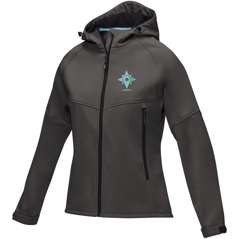 Coltan Softshelljacke aus recyceltem Material für Damen storm grey