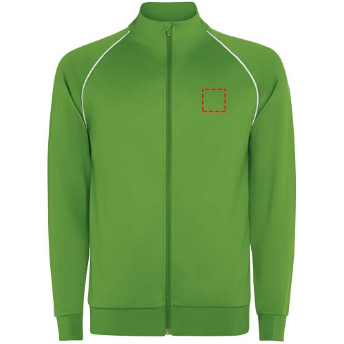 Valier Kinder Sweatshirt mit durchgehendem Reissverschluss farngrün
