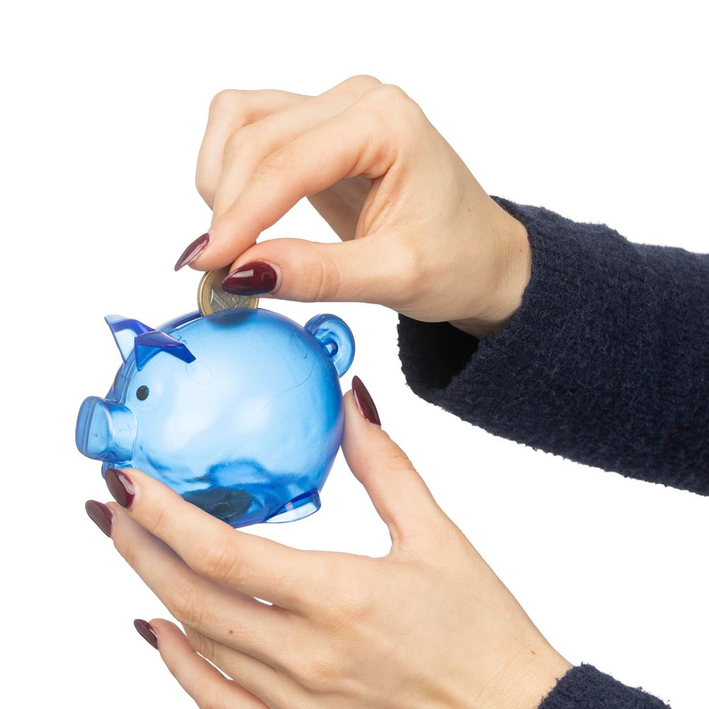 Recyceltes PS-Kunststoff-Sparschwein Vivi