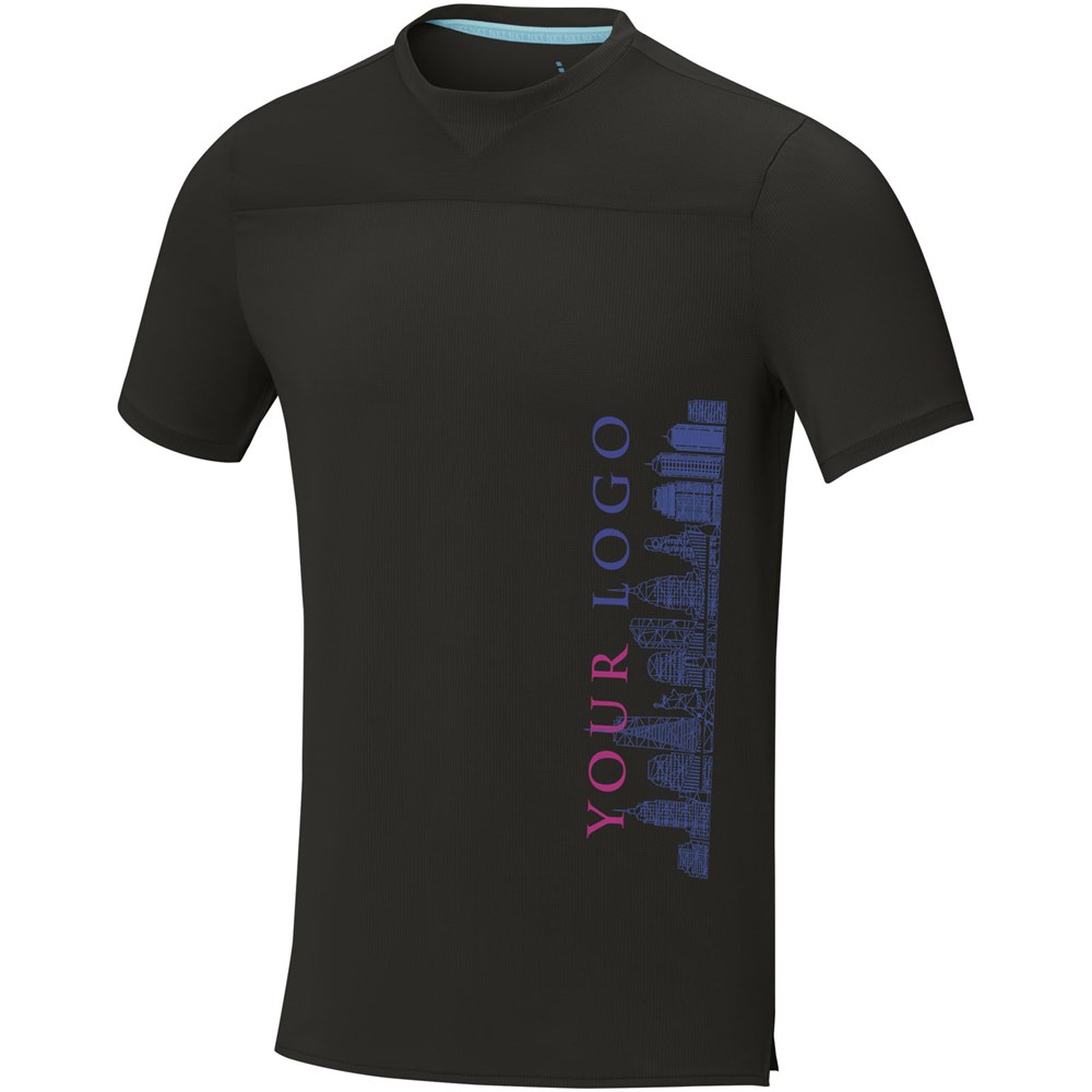 Borax Cool Fit T-Shirt aus recyceltem GRS Material für Herren Schwarz