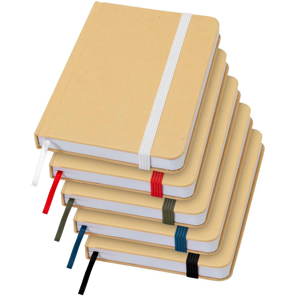 Reed A6 Hardcover Notizbuch, blanko, aus recyceltem Material schwarz