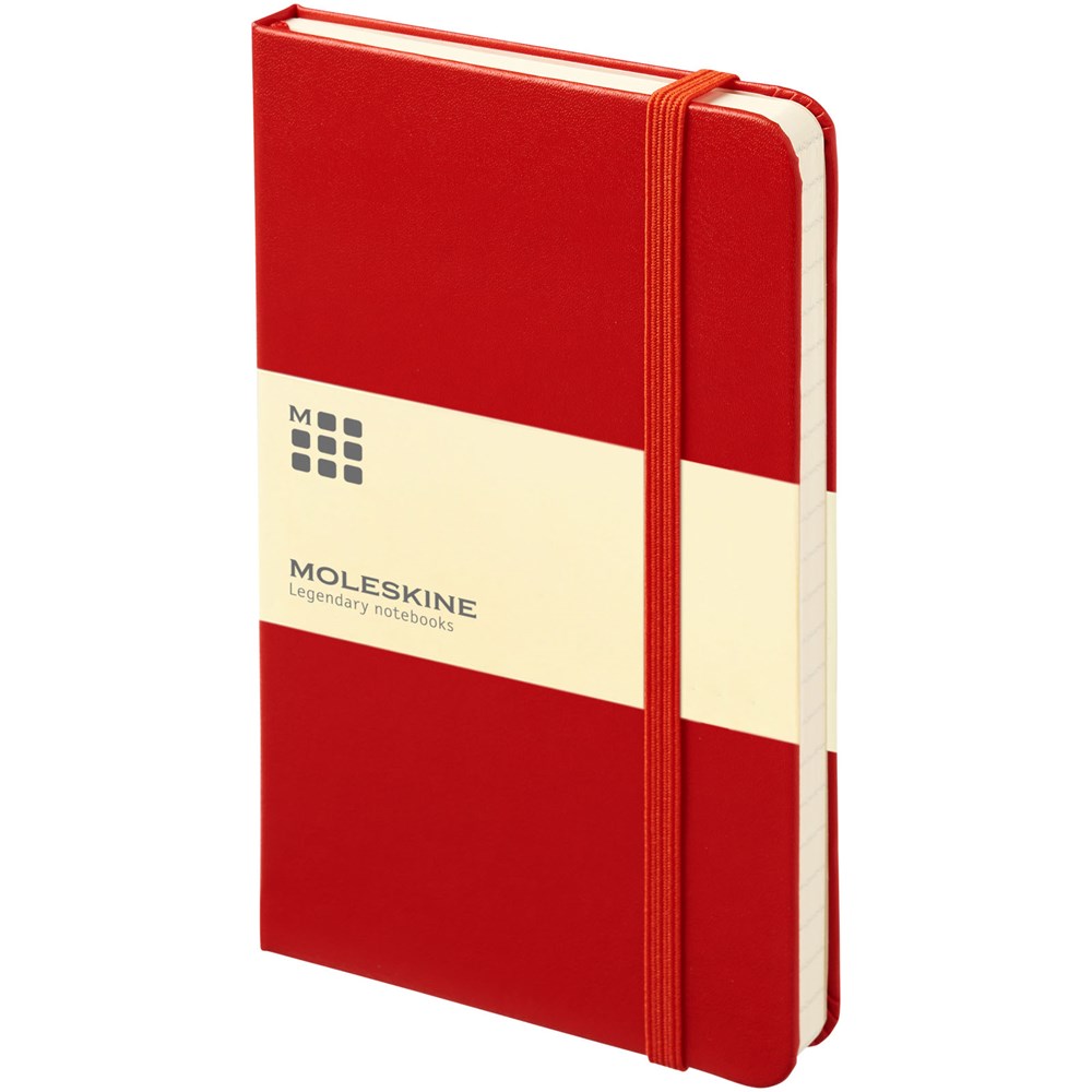 Moleskine Classic Hardcover Notizbuch Taschenformat – liniert scharlachrot