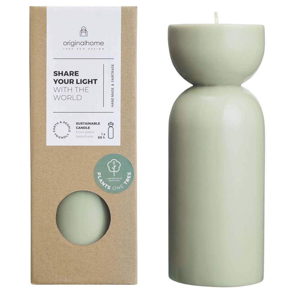 Bougie bio Originalhome de taille moyenne Vert bruyère