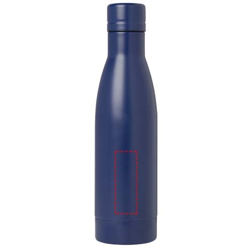 Bouteille isotherme Vasa en acier inoxydable recyclé certifié RCS de 500 ml avec isolation par le vide et couche de cuivre Bleu