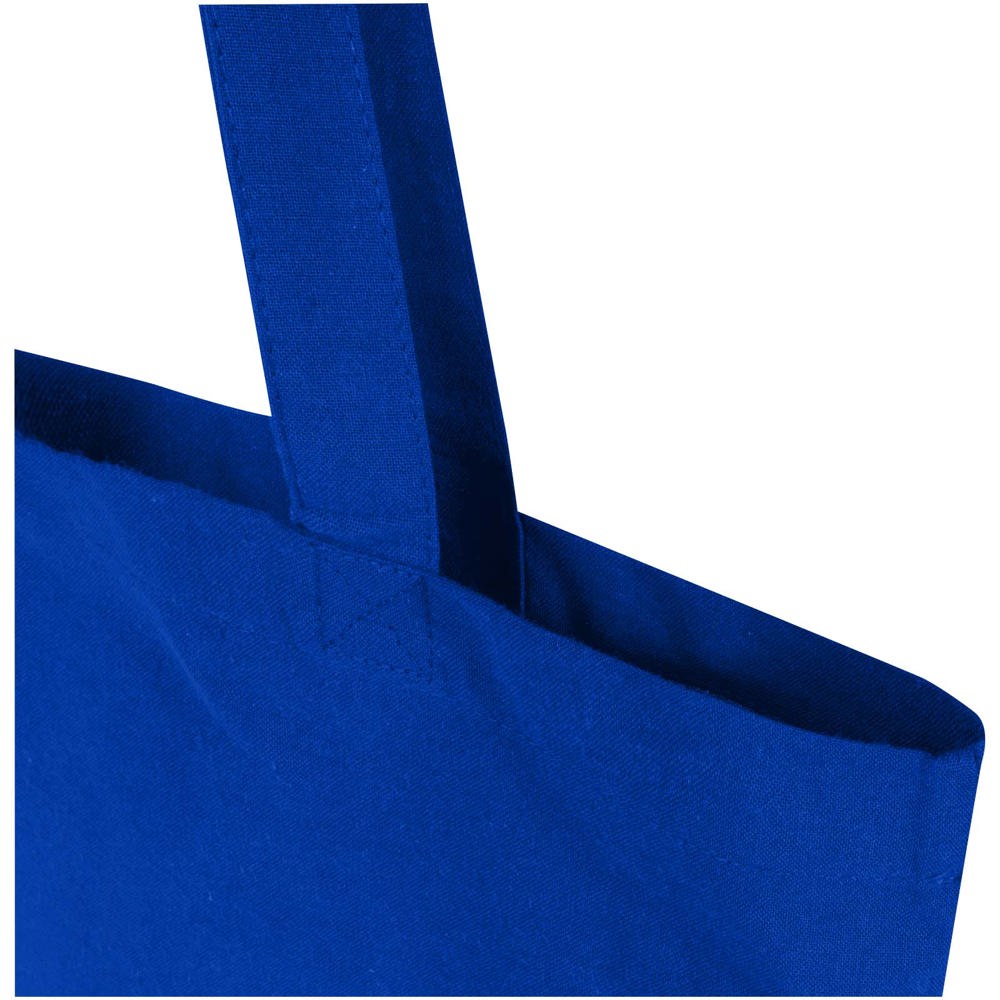 Madras Blend 140 g/m² Tragetasche aus GRS-recycelter Baumwolle 7L royalblau