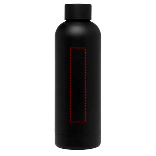 Bouteille isotherme avec isolation par le vide Spring 500 ml en cuivre inoxydable recyclé certifié RCS Noir
