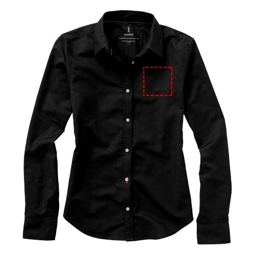 Vaillant langärmlige Bluse schwarz