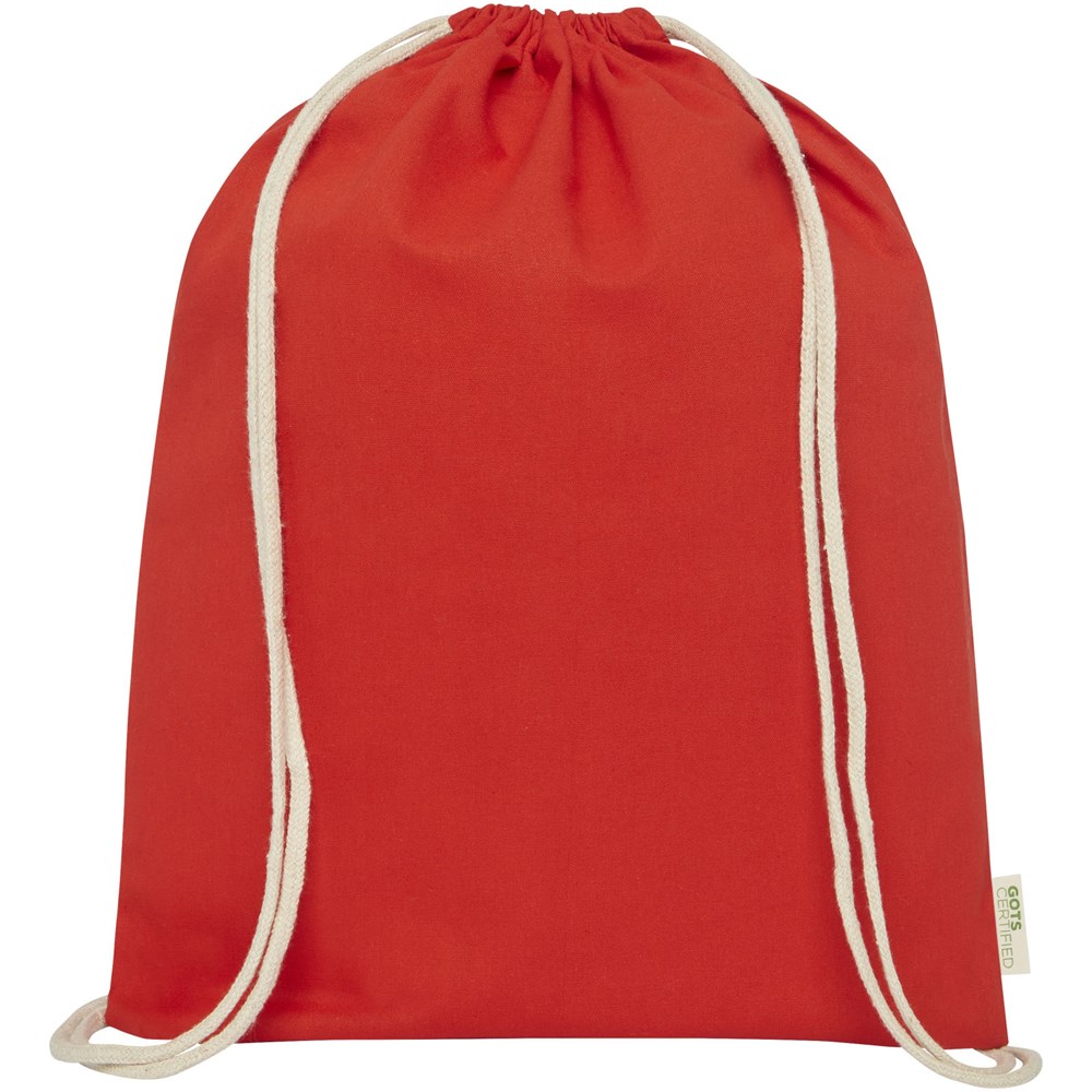 Orissa 140 g/m² Turnbeutel aus Bio-Baumwolle 5L rot