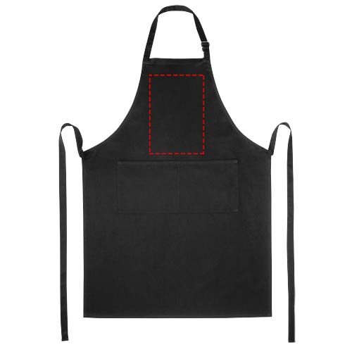 Andrea 240 g/m² Schürze mit verstellbarem Nackenband schwarz