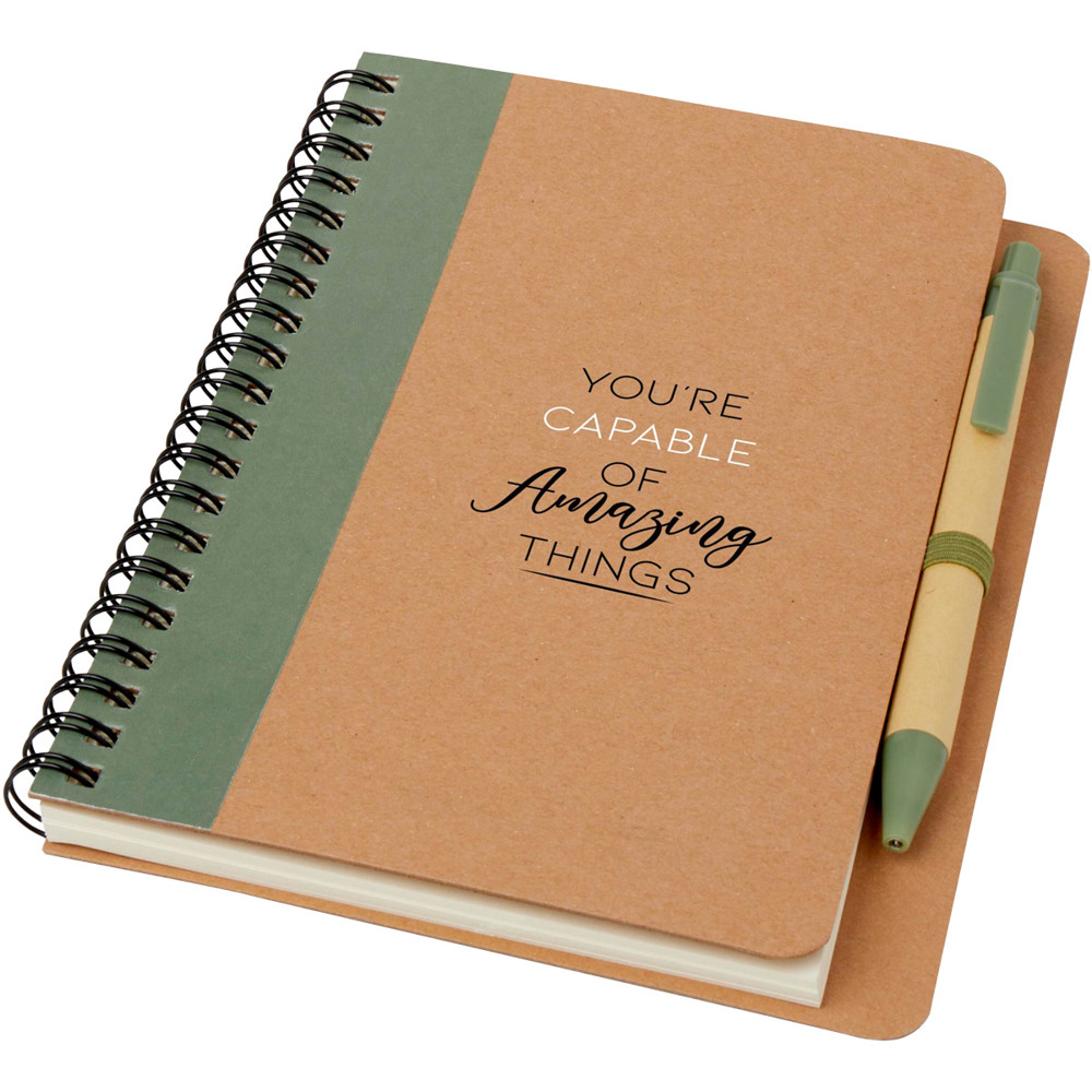 Carnet de notes Recyclé vert
