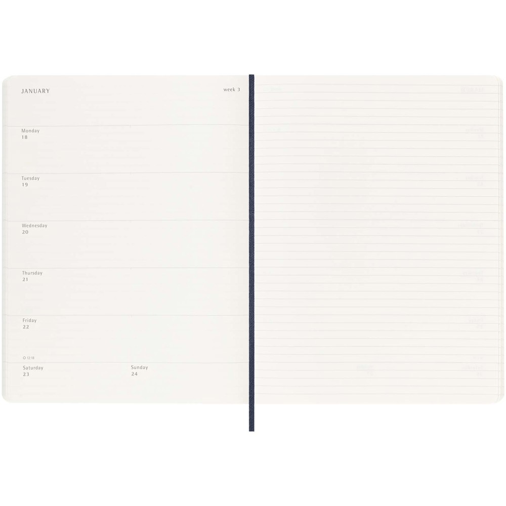 Moleskine Softcover 12 Monate Wochenkalender XL