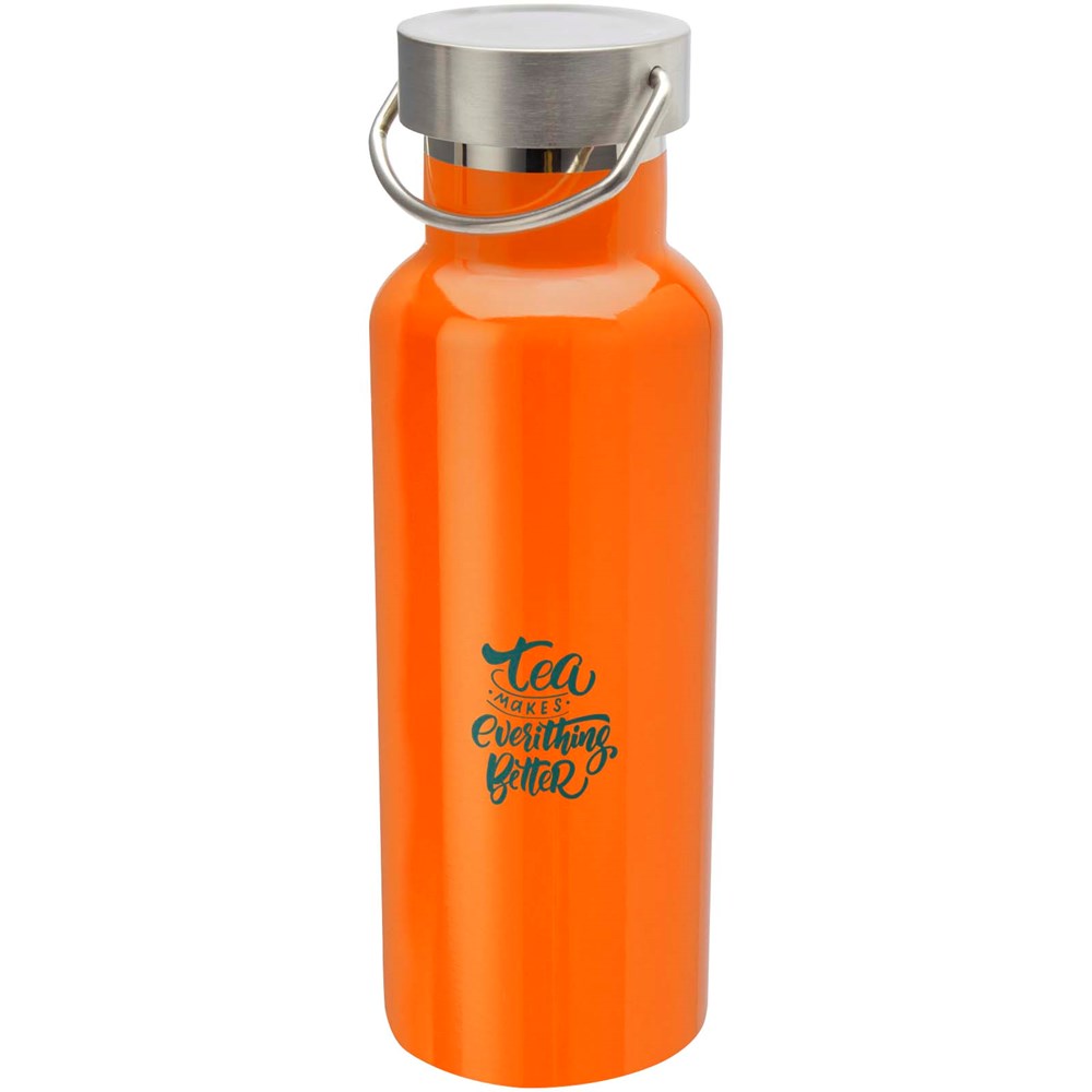 Bouteille d’eau Thor de 500 ml en acier inoxydable certifié RCS Orange