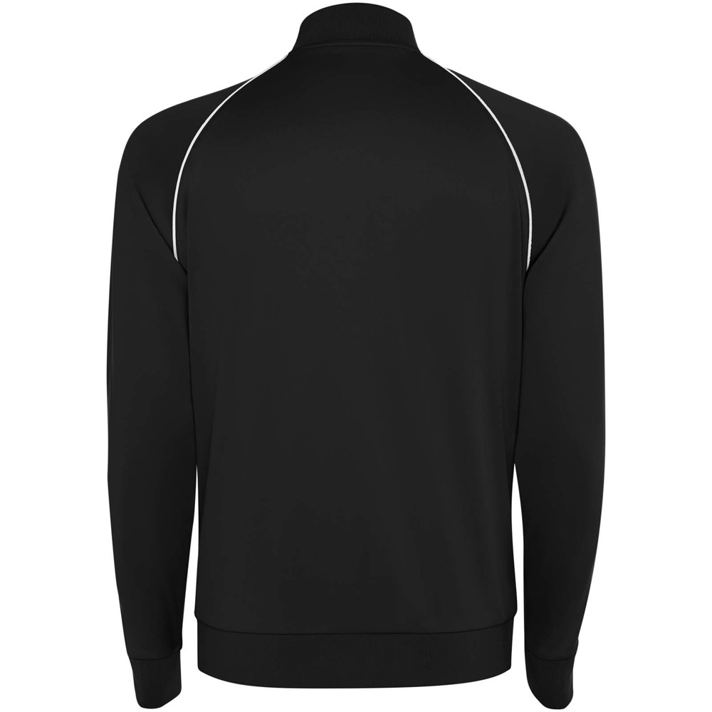 Valier Herren Sweatshirt mit durchgehendem Reissverschluss Schwarz
