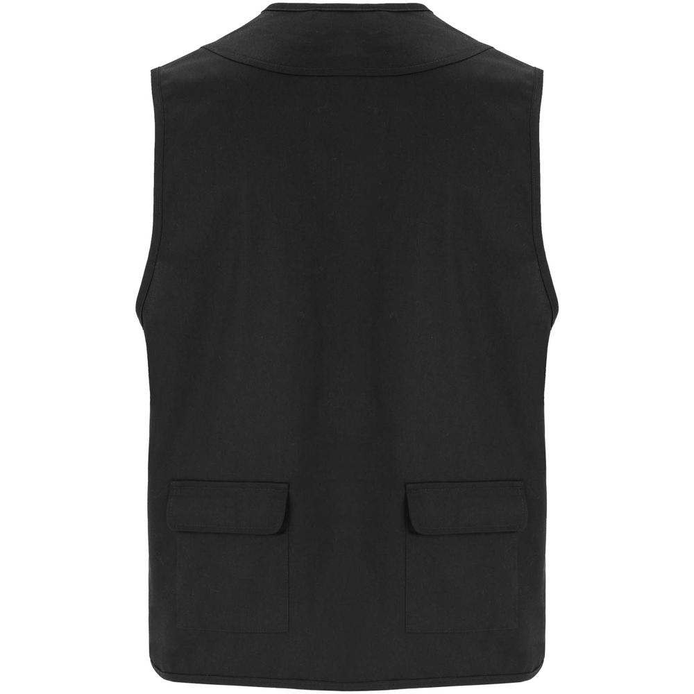 Venera Arbeitsweste mit V-Ausschnitt und mehreren Taschen, 200 g/m2 Schwarz
