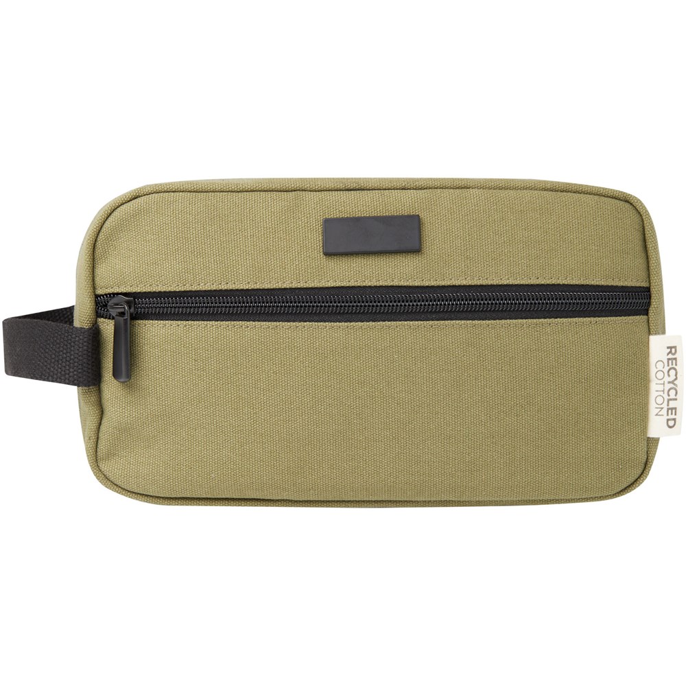 Joey Kosmetiktasche aus GRS recyceltem Canvas 3,5 L olive