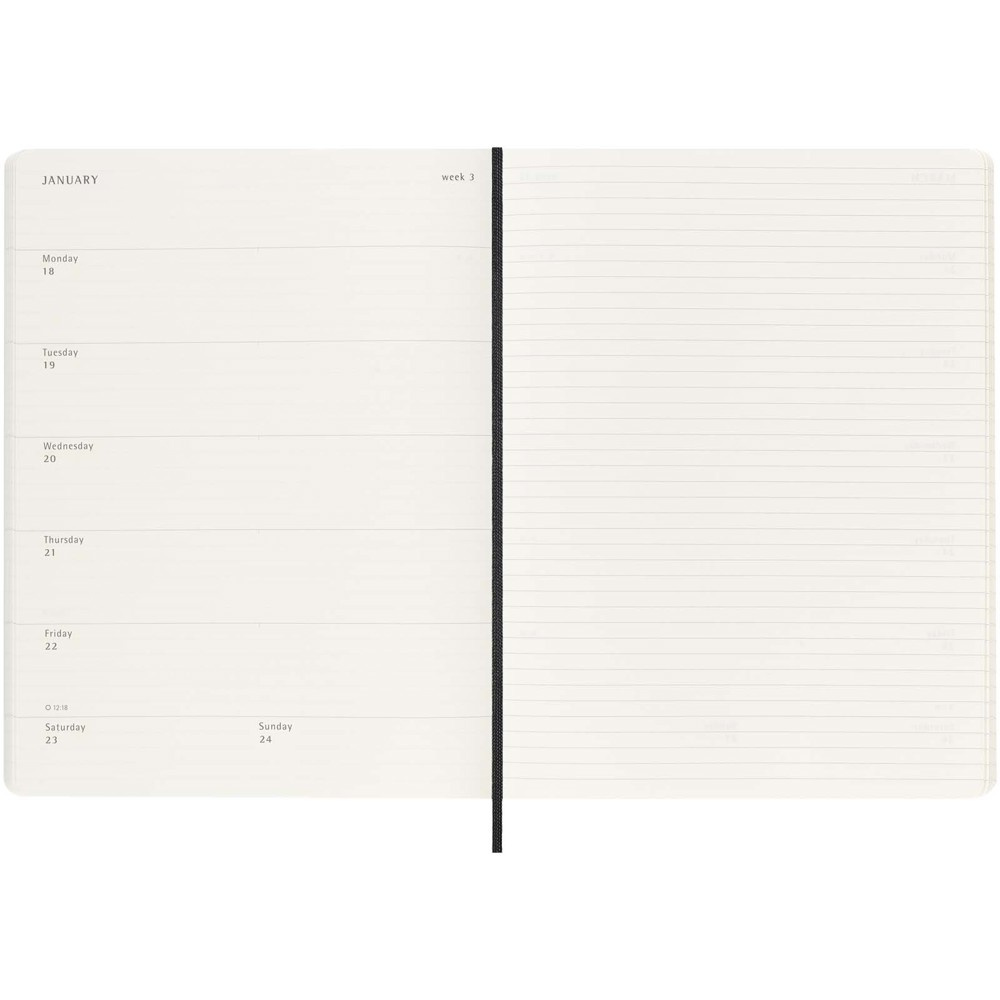 Moleskine Softcover 12 Monate Wochenkalender XL