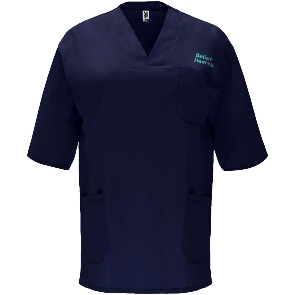 Panacea Kurzärmeliges Arbeitshemd, 160 g/m2, unisex marineblau