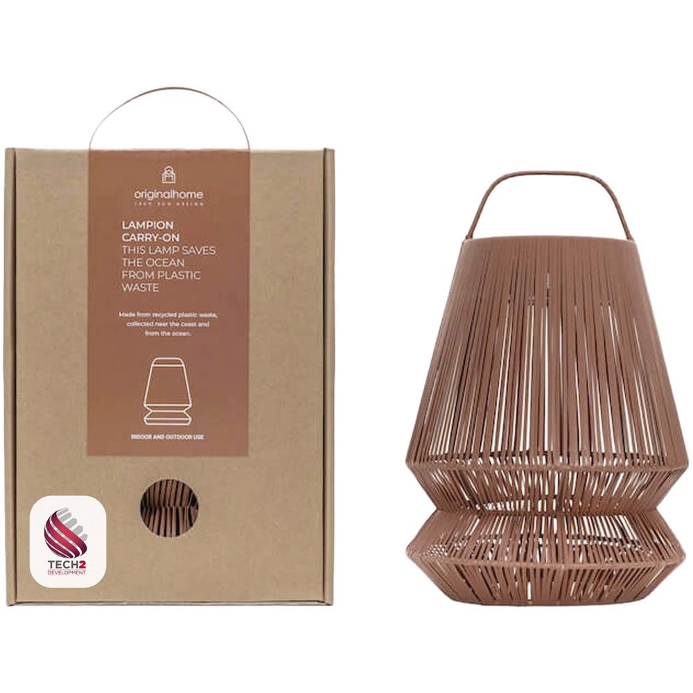 Abat jour portable recyclé Originalhome Lampion Brique