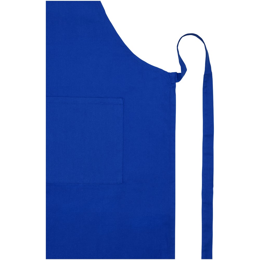 Tablier Orissa en coton biologique de 200 g/m2 Bleu royal
