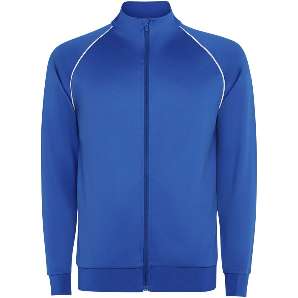 Valier Herren Sweatshirt mit durchgehendem Reissverschluss royalblau