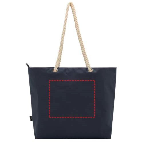 Panama Strandkühltasche mit Kordelgriffen aus recyceltem GRS-Material, 23L navy