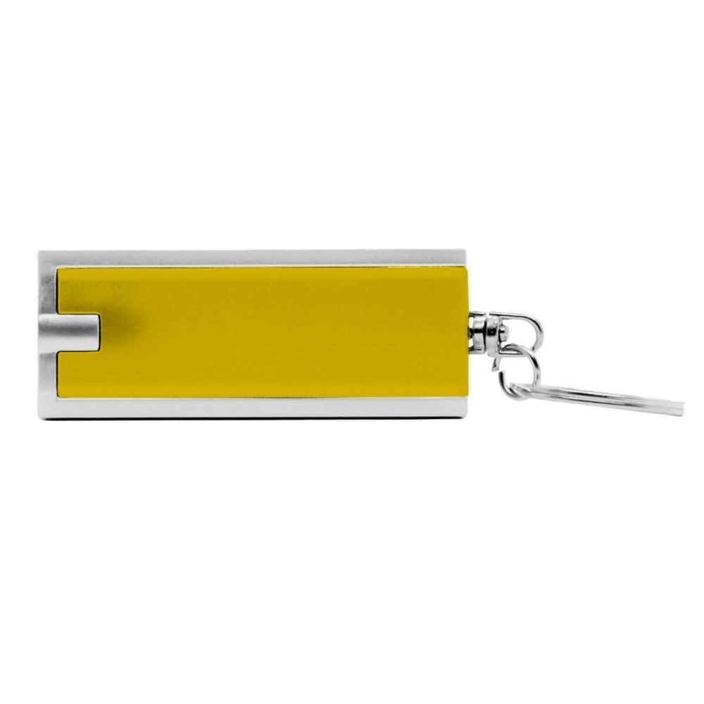 Porte-clés LED Rectangle bleu/argenté