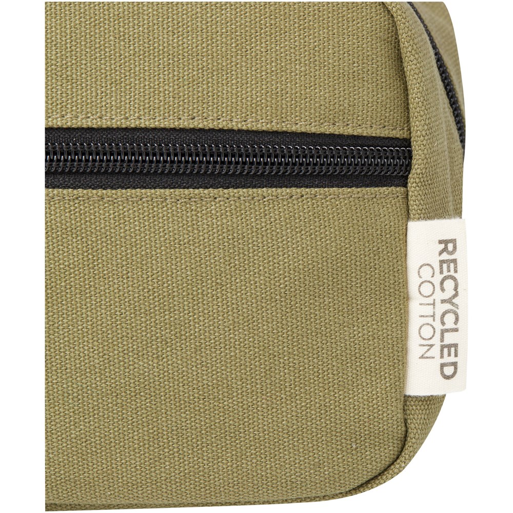 Joey Kosmetiktasche aus GRS recyceltem Canvas 3,5 L olive