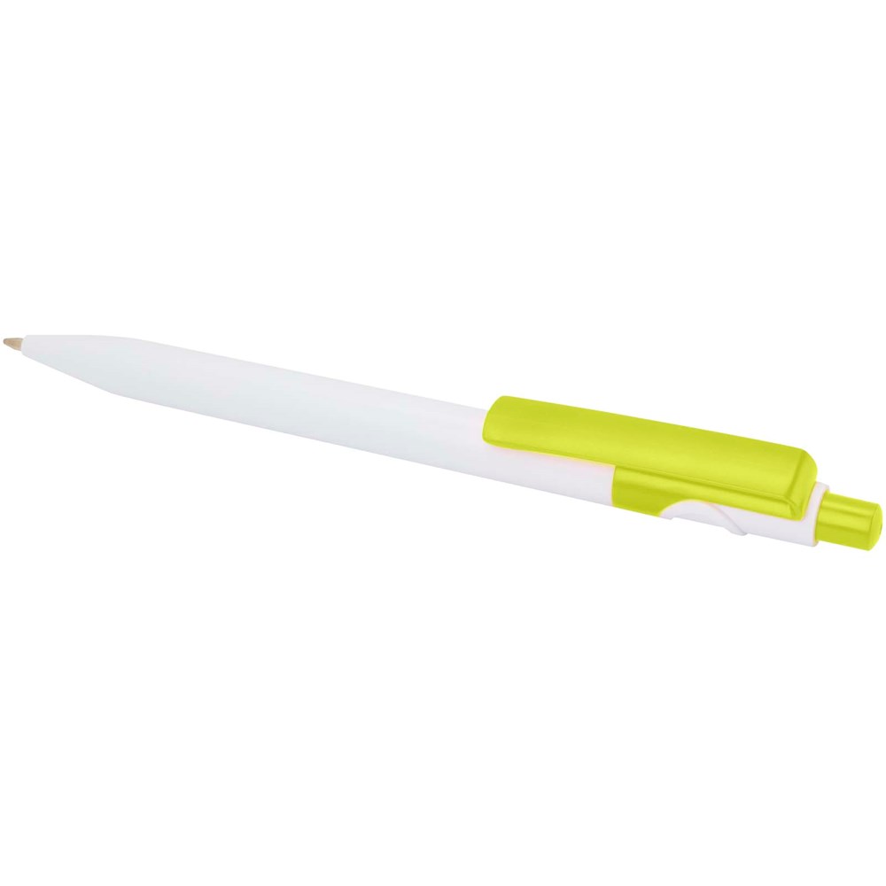 Stylo bille Unica en plastique recyclé (encre bleue) Citron vert