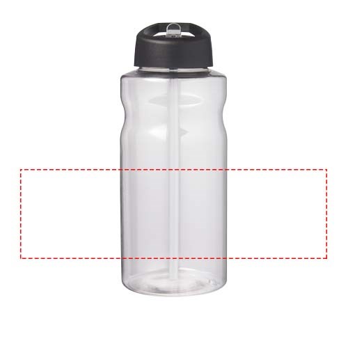 H2O Active® Big Base 1L Sportflasche mit Ausgussdeckel schwarz