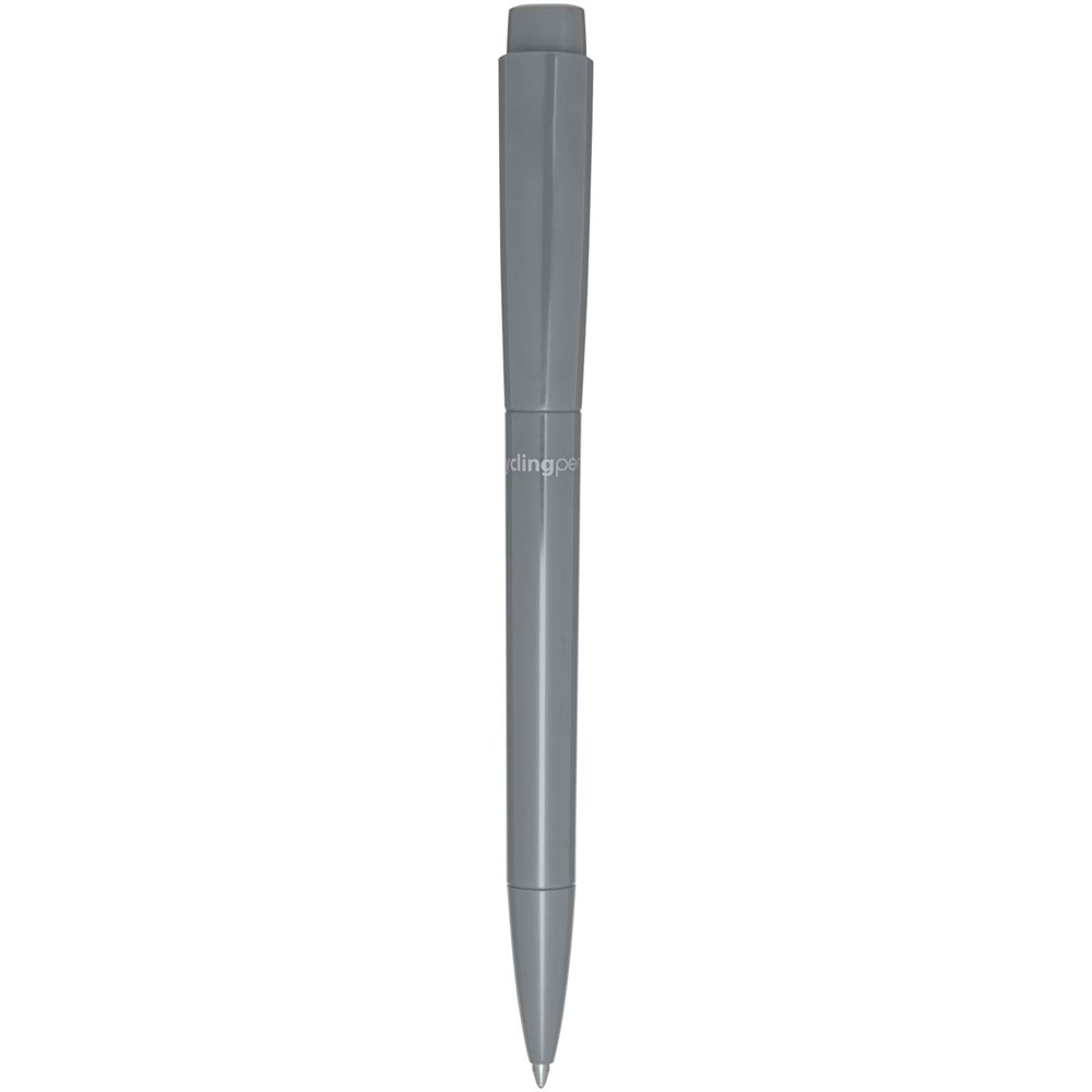 Stylo bille en plastique recyclé Martha (encre bleue) gris