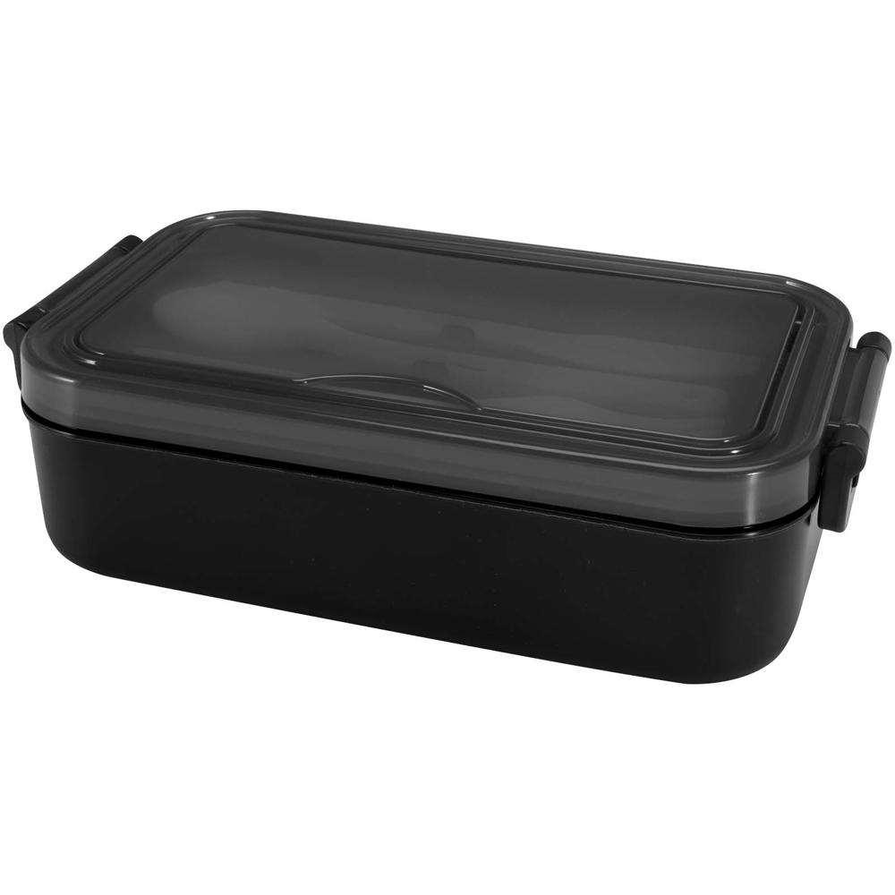 Snappy Lunchbox und Besteckset schwarz
