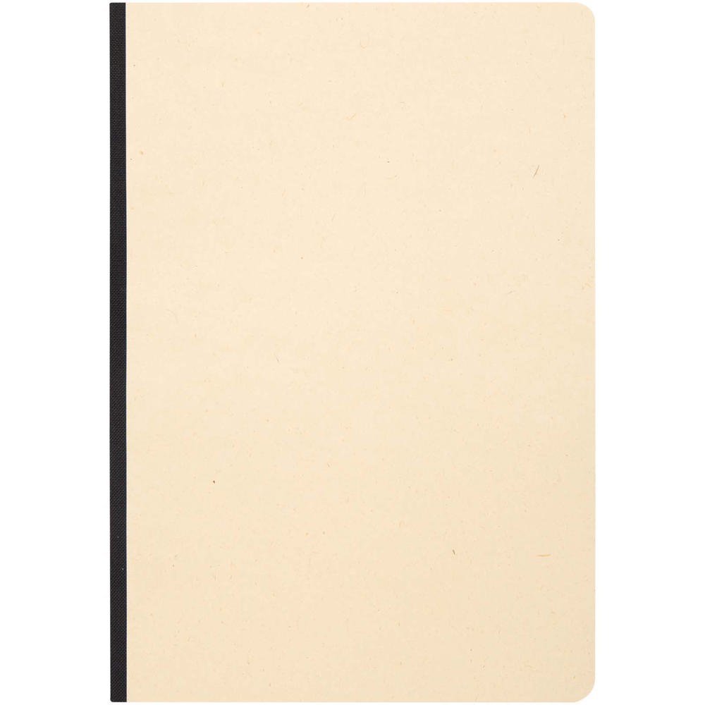 Carnet A5 Liliana à couverture souple en canne à sucre et RPET Noir