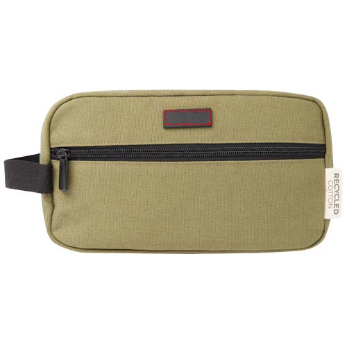 Joey Kosmetiktasche aus GRS recyceltem Canvas 3,5 L olive