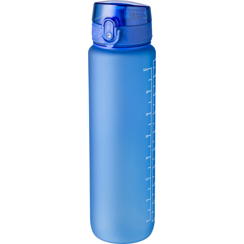 Trinkflasche mit Handgelenkband 1000 ml blau