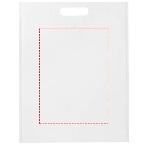 Sac shopping EcoSeal non tissé de 5 L en matériaux recyclés certifiés GRS blanc