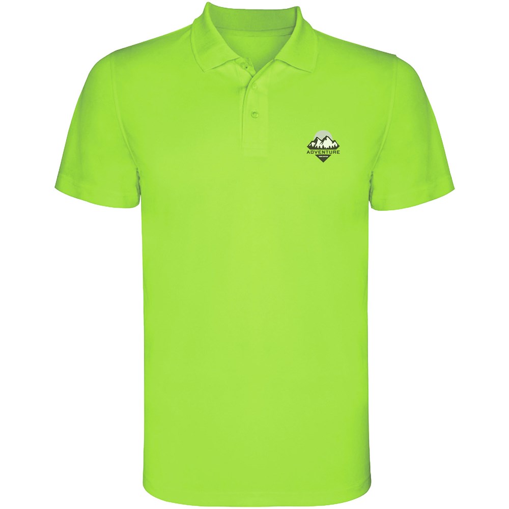 Polo sport Monzha à manches courtes pour enfant Citron vert