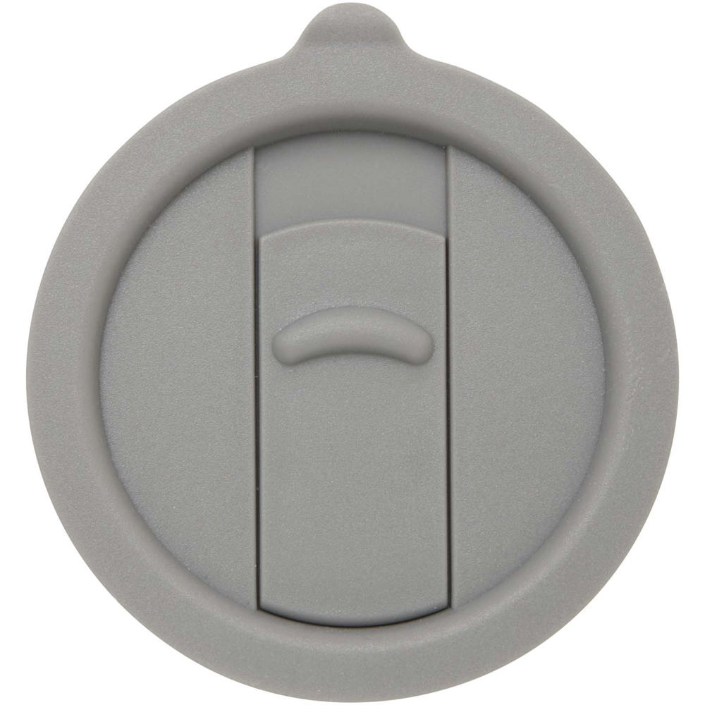 Mug Carter en céramique de 450 ml avec couvercle en plastique Gris