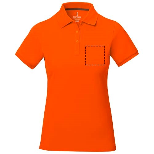 Calgary Poloshirt für Damen orange