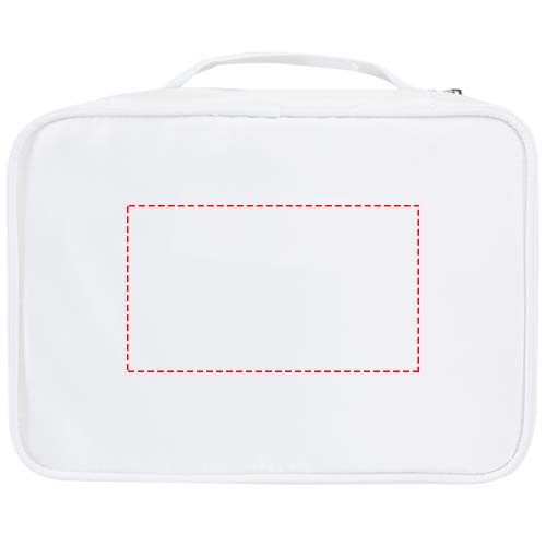 Organisateur de maquillage Muse en RPET certifié GRS Blanc cassé