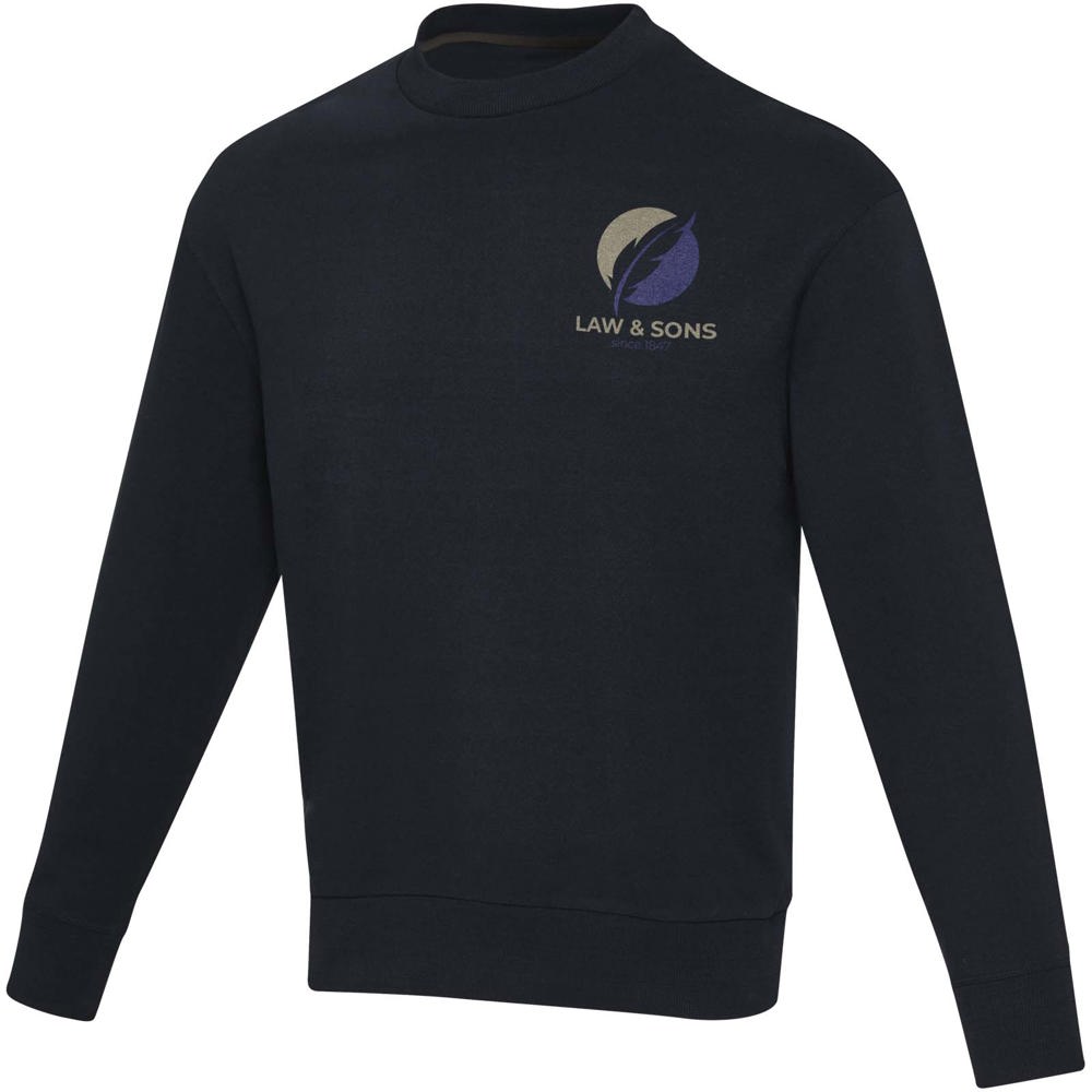 Jet Unisex Aware™ Pullover mit Rundhalsausschnitt aus recyceltem Material navy