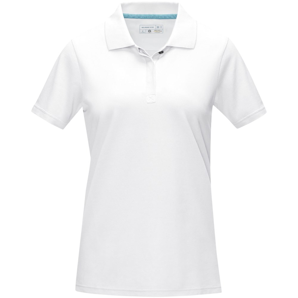 Polo Graphite bio manches courtes femme Blanc