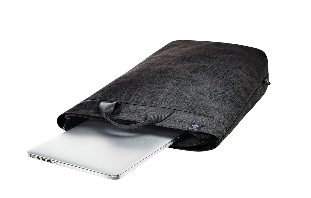 Laptop-Rucksack EUROPE schwarz meliert