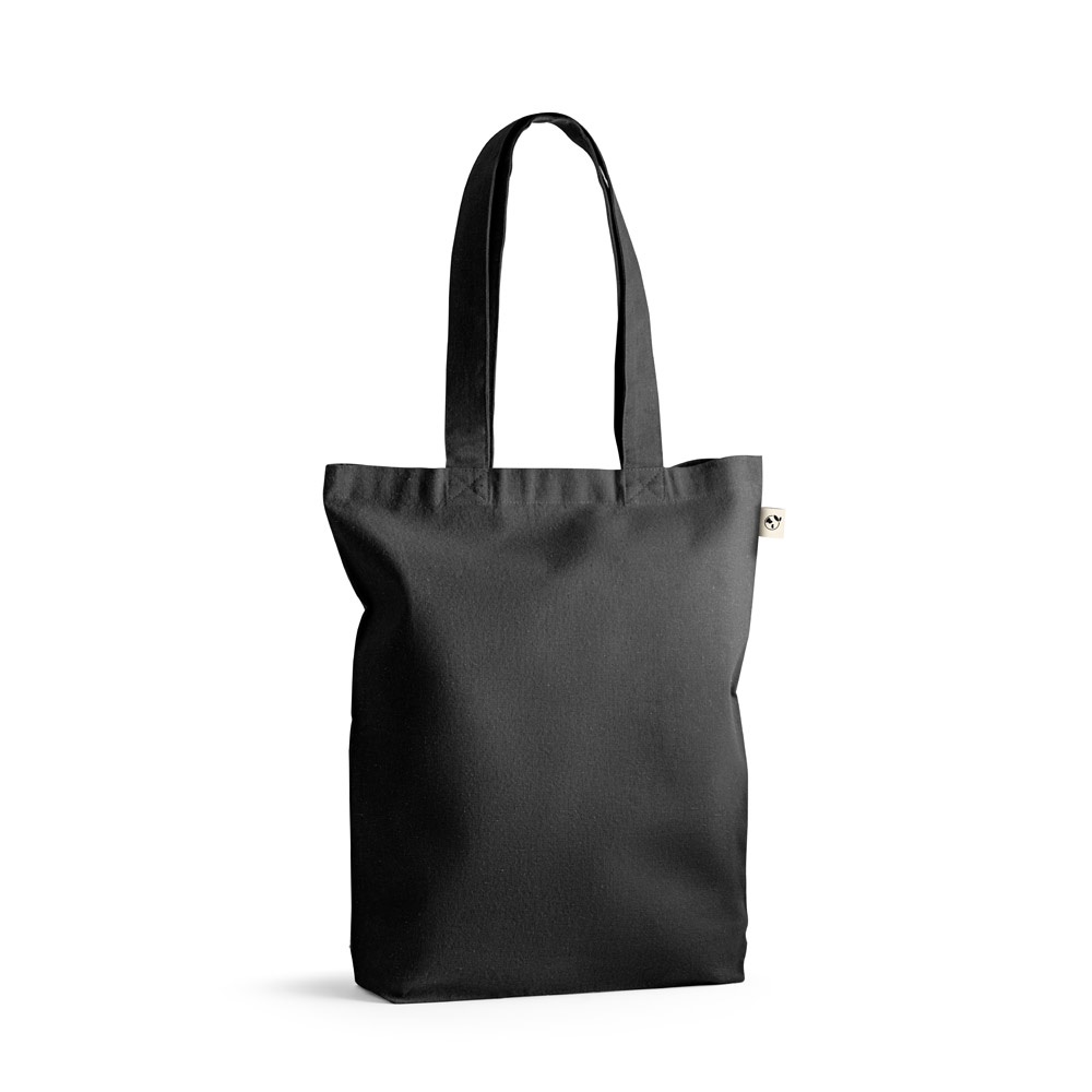 MERIDA Tragetasche (220 g/ m²) aus Baumwolle (50%), recycelter Baumwolle (30%) und polyester (20% rPET) Schwarz