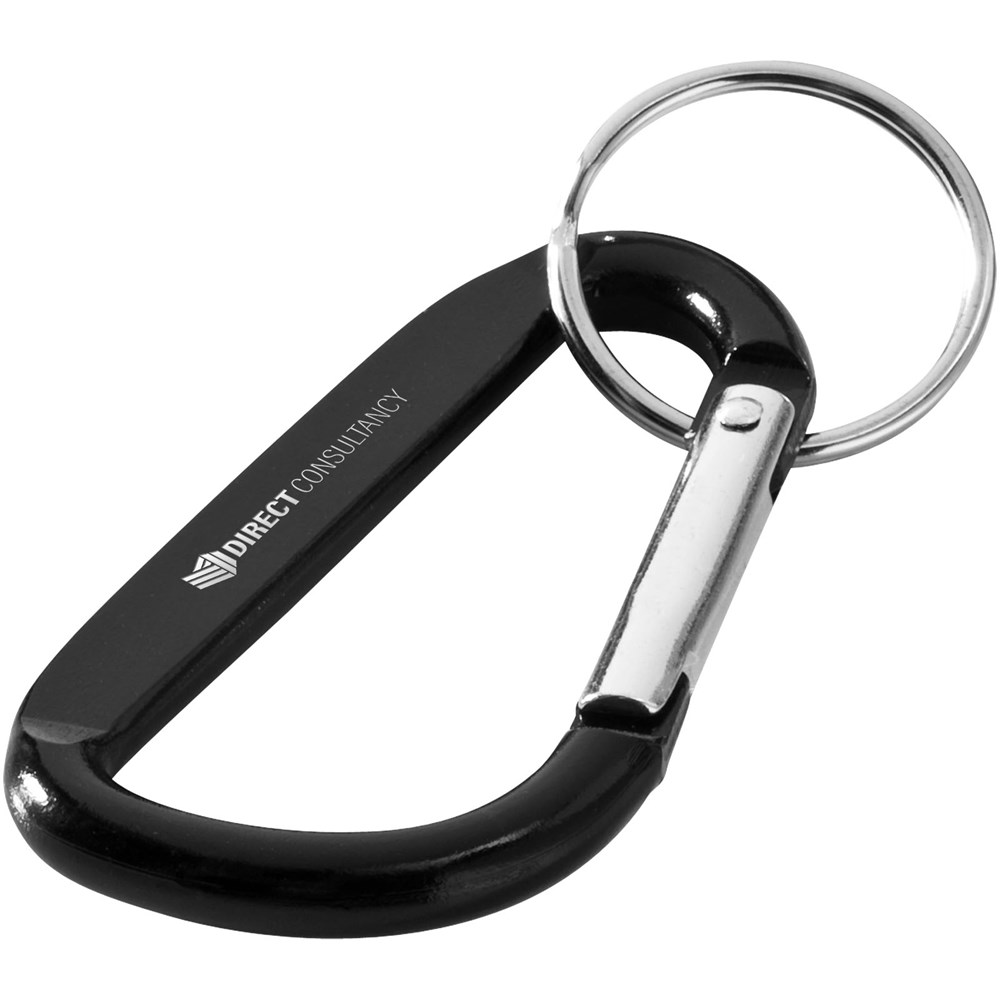 Timor RCS Karabiner Schlüsselanhänger aus recyceltem Aluminium schwarz