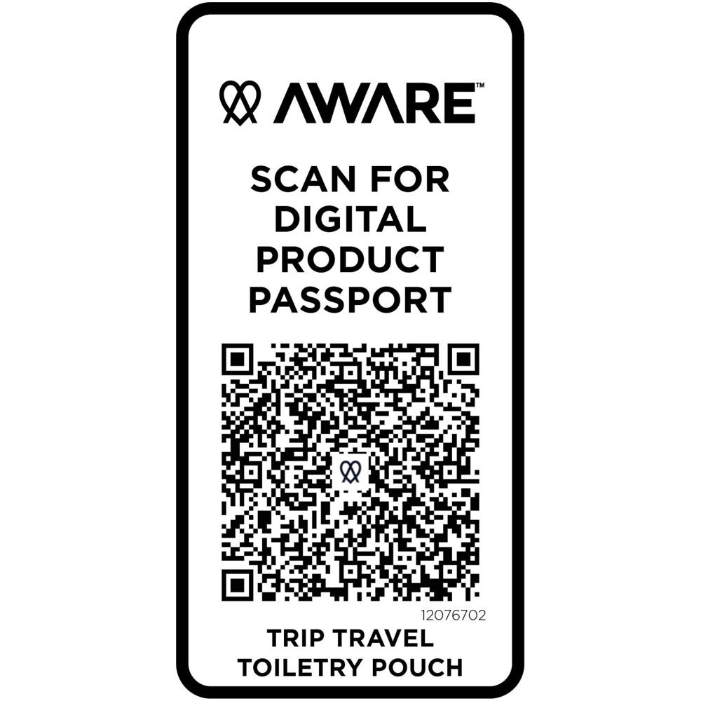 Trousse de toilette de voyage Trip Aware™ de 2 L en matériaux recyclés Blanc cassé